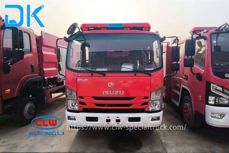 Isuzu 700P 3.55-Ton Water Tanker Fire Truck high quality